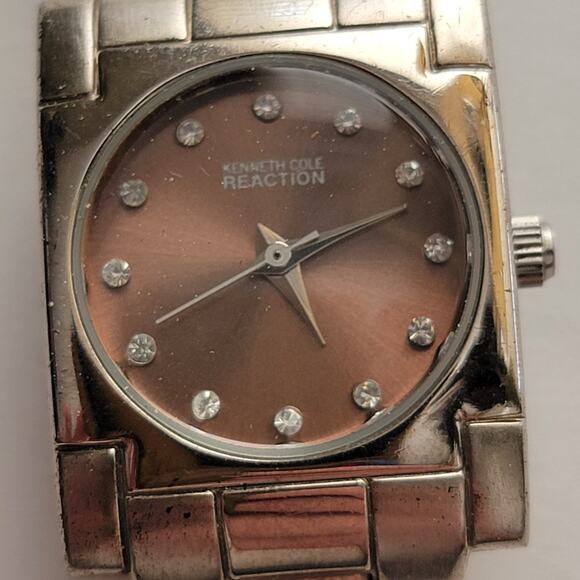 Kenneth Cole Reaction F3562621 Brown Dial Women’s Watch Working - Picture 4 of 10